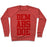 Virgin Teez  Pullover Crewneck Sweatshirt / x-small / Heathered Red DEM ABS DOE CREWNECK SWEATSHIRT