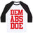 Virgin Teez  Baseball Tee Unisex Classic Baseball Tee / x-small / White/Black DEM ABS DOE UNISEX CLASSIC BASEBALL TEE