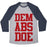 Virgin Teez  Baseball Tee Unisex Tri-Blend Baseball Tee / small / Athletic Gray / Navy DEM ABS DOE UNISEX TRI-BLEND BASEBALL TEE