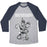 Virgin Teez  Baseball Tee Unisex Tri-Blend Baseball Tee / small / Athletic Gray / Navy DEMOGORGONNA CRUSH THIS WORKOUT UNISEX TRI-BLEND BASEBALL TEE