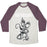 Virgin Teez  Baseball Tee Unisex Tri-Blend Baseball Tee / small / Oatmeal / Maroon DEMOGORGONNA CRUSH THIS WORKOUT UNISEX TRI-BLEND BASEBALL TEE