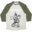 Virgin Teez  Baseball Tee Unisex Tri-Blend Baseball Tee / small / Oatmeal / Moss DEMOGORGONNA CRUSH THIS WORKOUT UNISEX TRI-BLEND BASEBALL TEE