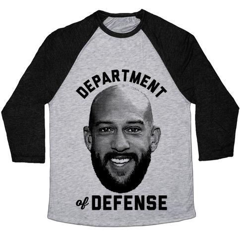 Virgin Teez  Baseball Tee Unisex Tri-Blend Baseball Tee / small / Athletic Gray / Black DEPARTMENT OF DEFENSE UNISEX TRI-BLEND BASEBALL TEE