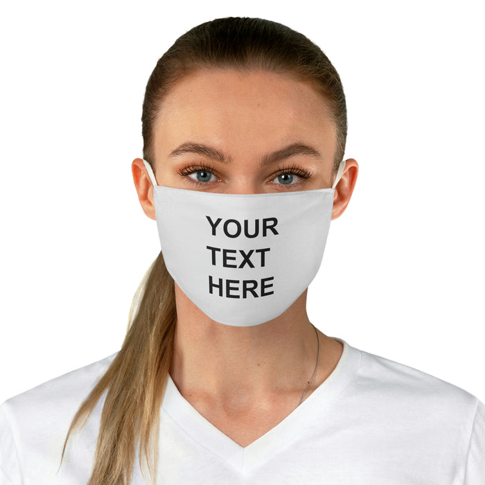 Personalized Face Mask, Custom Face Mask, With Your Own Text or Design, Handmade Custom Face Mask