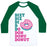 Virgin Teez  Baseball Tee Unisex Classic Baseball Tee / x-small / White/Dark Green DIET, DIE, DI, D, DO, DON, DONU, DONUT UNISEX CLASSIC BASEBALL TEE