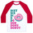 Virgin Teez  Baseball Tee Unisex Classic Baseball Tee / x-small / White/Red DIET, DIE, DI, D, DO, DON, DONU, DONUT UNISEX CLASSIC BASEBALL TEE