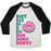 Virgin Teez  Baseball Tee Unisex Tri-Blend Baseball Tee / small / Oatmeal / Black DIET, DIE, DI, D, DO, DON, DONU, DONUT UNISEX TRI-BLEND BASEBALL TEE