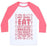 Virgin Teez  Baseball Tee Unisex Classic Baseball Tee / x-small / White/Neon Pink DIET IDEAS: EAT WHATEVER YOU WANT AND IF ANYONE HASSLES YOU ABOUT YOUR WEIGHT EAT THEM TOO UNISEX CLASSIC BASEBALL TEE