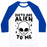 Virgin Teez  Baseball Tee Unisex Classic Baseball Tee / x-small / White/Blue DIETS ARE ALIEN TO ME UNISEX CLASSIC BASEBALL TEE