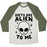 Virgin Teez  Baseball Tee Unisex Tri-Blend Baseball Tee / small / Oatmeal / Moss DIETS ARE ALIEN TO ME UNISEX TRI-BLEND BASEBALL TEE