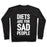 Virgin Teez  Pullover Crewneck Sweatshirt / x-small / Black DIETS ARE FOR SAD PEOPLE CREWNECK SWEATSHIRT