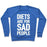 Virgin Teez  Pullover Crewneck Sweatshirt / x-small / Heathered Blue DIETS ARE FOR SAD PEOPLE CREWNECK SWEATSHIRT