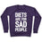 Virgin Teez  Pullover Crewneck Sweatshirt / x-small / Purple DIETS ARE FOR SAD PEOPLE CREWNECK SWEATSHIRT