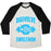 Virgin Teez  Baseball Tee Unisex Tri-Blend Baseball Tee / small / Oatmeal / Black DIGIVOLVE TO SWOLEMON! (LIGHT PRINT) UNISEX TRI-BLEND BASEBALL TEE