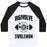 Virgin Teez  Baseball Tee Unisex Classic Baseball Tee / x-small / White/Black DIGIVOLVE TO SWOLEMON! UNISEX CLASSIC BASEBALL TEE
