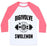 Virgin Teez  Baseball Tee Unisex Classic Baseball Tee / x-small / White/Neon Pink DIGIVOLVE TO SWOLEMON! UNISEX CLASSIC BASEBALL TEE