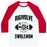 Virgin Teez  Baseball Tee Unisex Classic Baseball Tee / x-small / White/Red DIGIVOLVE TO SWOLEMON! UNISEX CLASSIC BASEBALL TEE