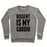 Virgin Teez  Pullover Crewneck Sweatshirt / x-small / Heathered Gray DISSENT IS MY CARDIO CREWNECK SWEATSHIRT