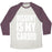 Virgin Teez  Baseball Tee Unisex Tri-Blend Baseball Tee / small / Oatmeal / Maroon DISSENT IS MY CARDIO UNISEX TRI-BLEND BASEBALL TEE