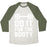 Virgin Teez  Baseball Tee Unisex Tri-Blend Baseball Tee / small / Oatmeal / Moss DO IT FOR THE BOOTY UNISEX TRI-BLEND BASEBALL TEE
