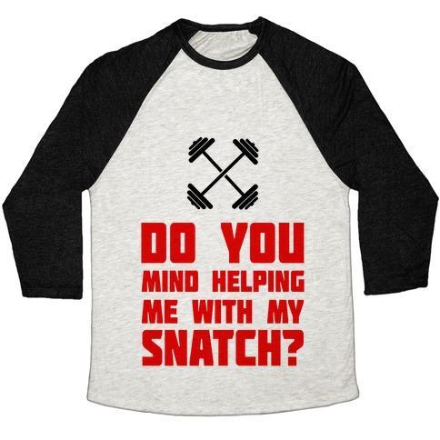 Virgin Teez  Baseball Tee Unisex Tri-Blend Baseball Tee / small / Oatmeal / Black DO MIND HELPING ME WITH MY SNATCH? UNISEX TRI-BLEND BASEBALL TEE