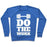 Virgin Teez  Pullover Crewneck Sweatshirt / x-small / Heathered Blue DO THE WORK CREWNECK SWEATSHIRT