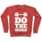 Virgin Teez  Pullover Crewneck Sweatshirt / x-small / Heathered Red DO THE WORK CREWNECK SWEATSHIRT