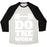 Virgin Teez  Baseball Tee Unisex Tri-Blend Baseball Tee / small / Oatmeal / Black DO THE WORK UNISEX TRI-BLEND BASEBALL TEE