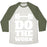 Virgin Teez  Baseball Tee Unisex Tri-Blend Baseball Tee / small / Oatmeal / Moss DO THE WORK UNISEX TRI-BLEND BASEBALL TEE