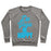 Virgin Teez  Pullover Crewneck Sweatshirt / x-small / Heathered Gray DO YOGA BE HAPPY CREWNECK SWEATSHIRT