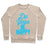 Virgin Teez  Pullover Crewneck Sweatshirt / x-small / Heathered Oatmeal DO YOGA BE HAPPY CREWNECK SWEATSHIRT