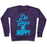 Virgin Teez  Pullover Crewneck Sweatshirt / x-small / Purple DO YOGA BE HAPPY CREWNECK SWEATSHIRT