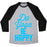 Virgin Teez  Baseball Tee Unisex Tri-Blend Baseball Tee / small / Athletic Gray / Black DO YOGA BE HAPPY UNISEX TRI-BLEND BASEBALL TEE
