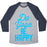 Virgin Teez  Baseball Tee Unisex Tri-Blend Baseball Tee / small / Athletic Gray / Navy DO YOGA BE HAPPY UNISEX TRI-BLEND BASEBALL TEE