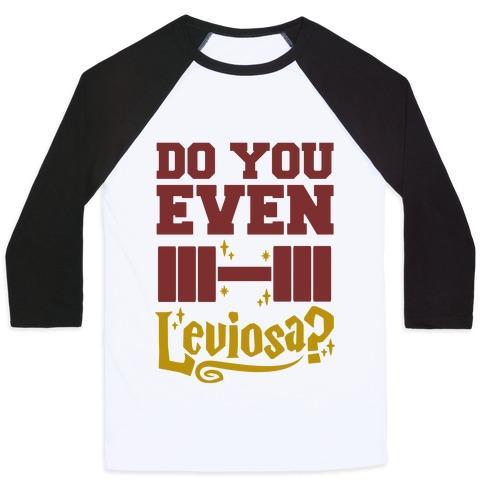 Virgin Teez  Baseball Tee Unisex Classic Baseball Tee / x-small / White/Black DO YOU EVEN LEVIOSA? UNISEX CLASSIC BASEBALL TEE