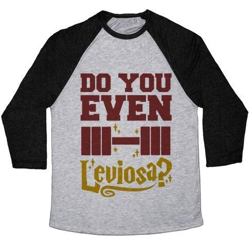 Virgin Teez  Baseball Tee Unisex Tri-Blend Baseball Tee / small / Athletic Gray / Black DO YOU EVEN LEVIOSA? UNISEX TRI-BLEND BASEBALL TEE