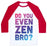 Virgin Teez  Baseball Tee Unisex Classic Baseball Tee / x-small / White/Red DO YOU EVEN ZEN BRO YOGA UNISEX CLASSIC BASEBALL TEE