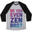 Virgin Teez  Baseball Tee Unisex Tri-Blend Baseball Tee / small / Athletic Gray / Black DO YOU EVEN ZEN BRO YOGA UNISEX TRI-BLEND BASEBALL TEE
