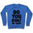 Virgin Teez  Pullover Crewneck Sweatshirt / x-small / Heathered Blue DO YOU RUN? OR NAH? CREWNECK SWEATSHIRT