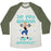 Virgin Teez  Baseball Tee Unisex Tri-Blend Baseball Tee / small / Oatmeal / Moss DO YOU WANNA DO A WORKOUT (PRINCESS PARODY) UNISEX TRI-BLEND BASEBALL TEE