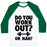 Virgin Teez  Baseball Tee Unisex Classic Baseball Tee / x-small / White/Dark Green DO YOU WORK OUT? OR NAH? UNISEX CLASSIC BASEBALL TEE