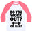 Virgin Teez  Baseball Tee Unisex Classic Baseball Tee / x-small / White/Neon Pink DO YOU WORK OUT? OR NAH? UNISEX CLASSIC BASEBALL TEE