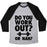 Virgin Teez  Baseball Tee Unisex Tri-Blend Baseball Tee / small / Athletic Gray / Black DO YOU WORK OUT? OR NAH? UNISEX TRI-BLEND BASEBALL TEE