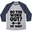Virgin Teez  Baseball Tee Unisex Tri-Blend Baseball Tee / small / Athletic Gray / Navy DO YOU WORK OUT? OR NAH? UNISEX TRI-BLEND BASEBALL TEE