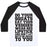 Virgin Teez  Baseball Tee Unisex Classic Baseball Tee / x-small / White/Black DO YOUR SQUATS EAT YOUR VEGGIES WEAR RED LIPSTICK UNISEX CLASSIC BASEBALL TEE