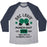 Virgin Teez  Baseball Tee Unisex Tri-Blend Baseball Tee / small / Athletic Gray / Navy DOC LOUIS' PUNCH OUT GYM UNISEX TRI-BLEND BASEBALL TEE