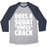 Virgin Teez  Baseball Tee Unisex Tri-Blend Baseball Tee / small / Athletic Gray / Navy DOES A SQUAT KNEES CRACK WHITE PRINT UNISEX TRI-BLEND BASEBALL TEE