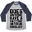 Virgin Teez  Baseball Tee Unisex Tri-Blend Baseball Tee / small / Athletic Gray / Navy DOES ANYONE HAVE A VACCINE FOR SWOLIO? UNISEX TRI-BLEND BASEBALL TEE