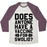 Virgin Teez  Baseball Tee Unisex Tri-Blend Baseball Tee / small / Oatmeal / Maroon DOES ANYONE HAVE A VACCINE FOR SWOLIO? UNISEX TRI-BLEND BASEBALL TEE