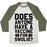 Virgin Teez  Baseball Tee Unisex Tri-Blend Baseball Tee / small / Oatmeal / Moss DOES ANYONE HAVE A VACCINE FOR SWOLIO? UNISEX TRI-BLEND BASEBALL TEE